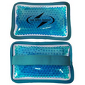 Cloth Rectangular Teal Hot/ Cold Pack with Gel Beads